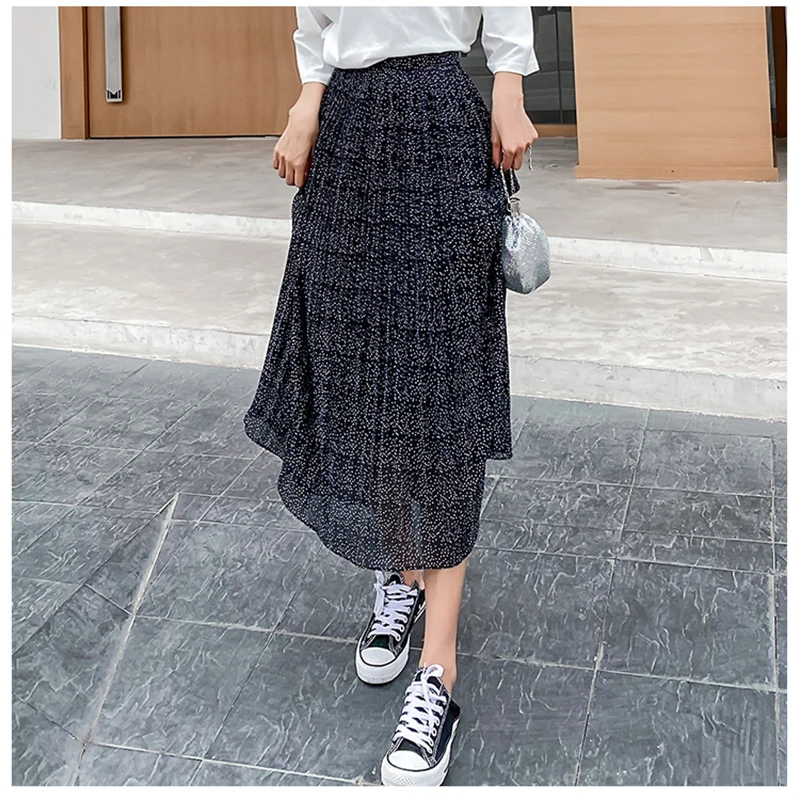 Women'S Skirt 2020 Spring New Korean Version Of Chiffon Pleated Skirt Skirt Linen Wild High Waist Pleated Skirt White Blue
Women'S Skirt 2020 Spring New Korean Version Of Chiffon Pleated Skirt Skirt Linen Wild High Waist Pleated Skirt White Blue