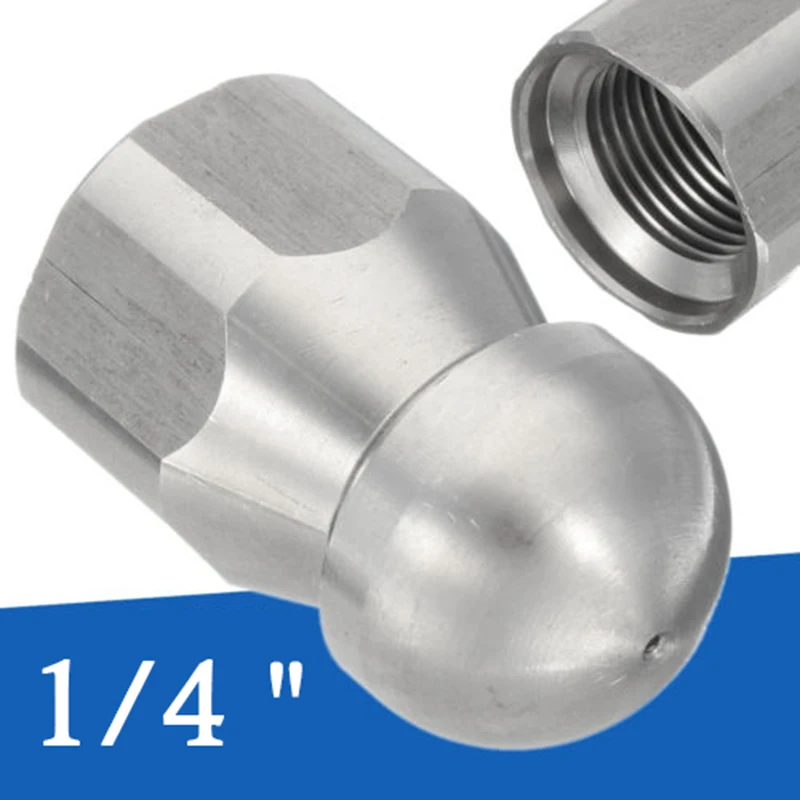 Pressure Washer Drain Rotary Sewer Cleaning Nozzle 1/4" Male Garden Washer Hose Nozzle Sprayer Sprinkler Cleaning Tool
Pressure Washer Drain Rotary Sewer Cleaning Nozzle 1/4" Male Garden Washer Hose Nozzle Sprayer Sprinkler Cleaning Tool