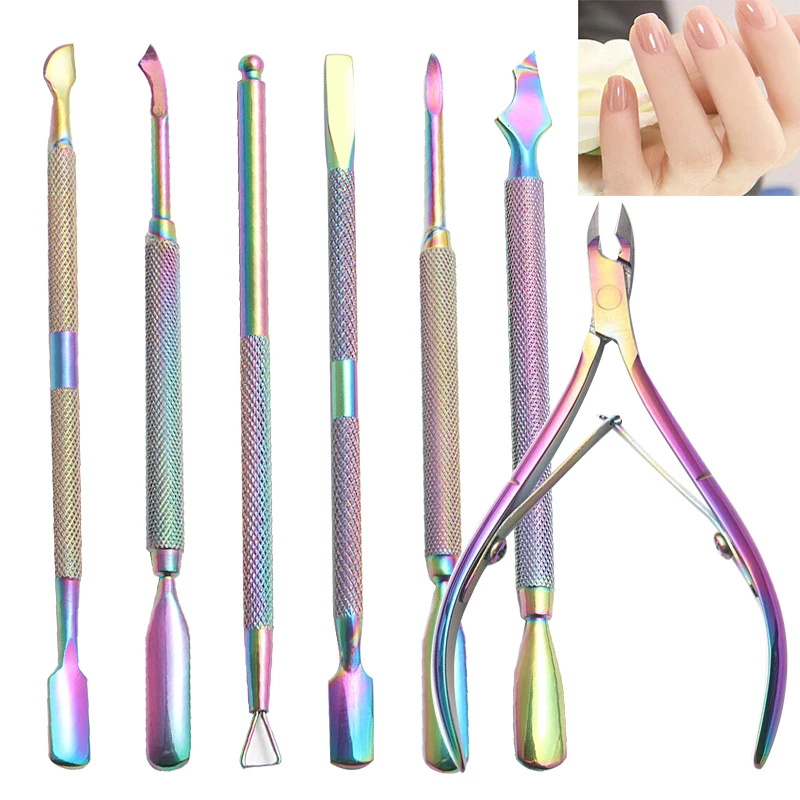 7/6PCS Stainless Steel Nail Cuticle Pusher Tweezer Nail Art Files UV Gel Polish Remove Manicure Care Groove Clean Tool 8 Styles
7/6PCS Stainless Steel Nail Cuticle Pusher Tweezer Nail Art Files UV Gel Polish Remove Manicure Care Groove Clean Tool 8 Styles