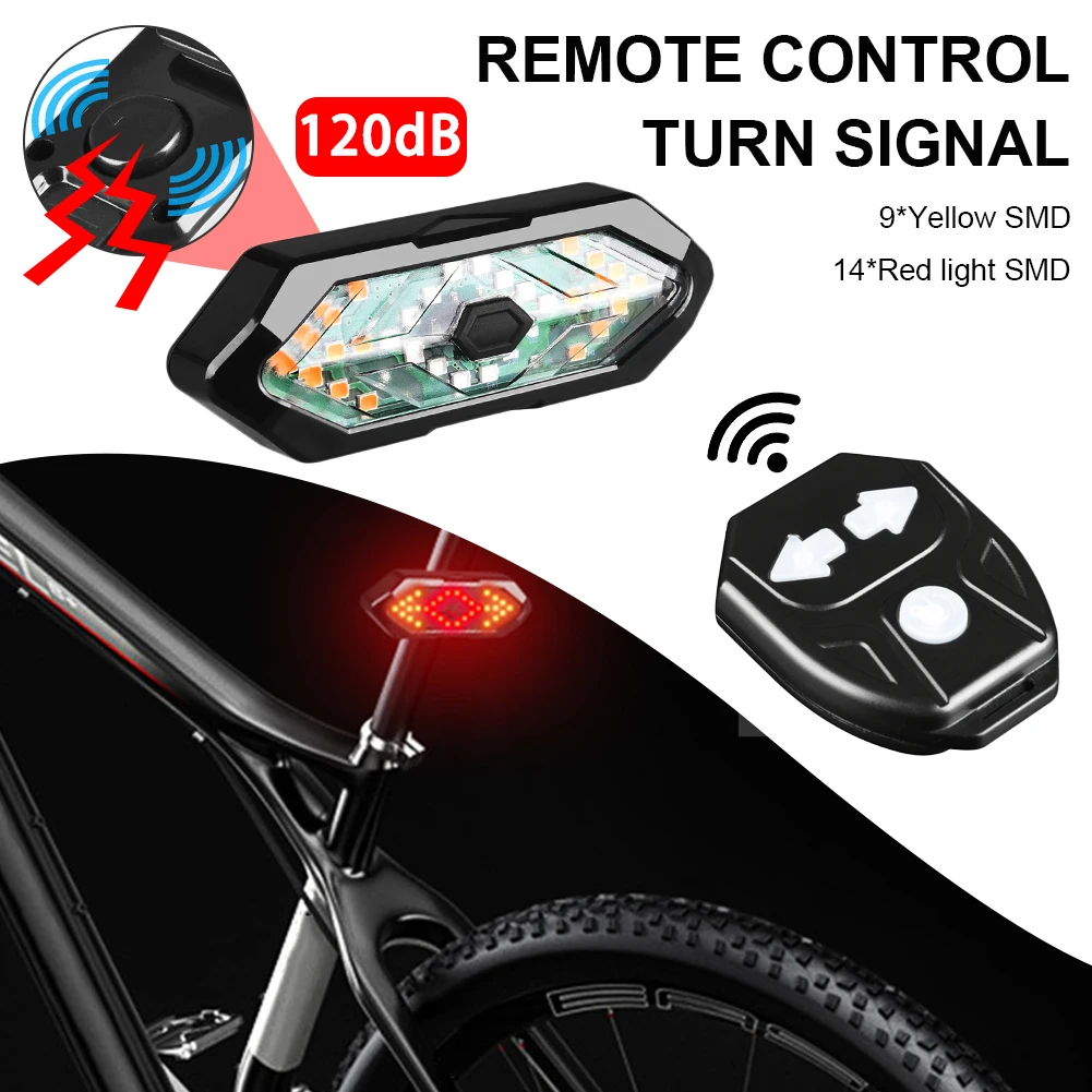 Waterproof Cycling Taillight Bicycle Turning Signal USB Bike Rechargeable Rear Light Remote Control 120db Horn LED Warning Lamp
Waterproof Cycling Taillight Bicycle Turning Signal USB Bike Rechargeable Rear Light Remote Control 120db Horn LED Warning Lamp