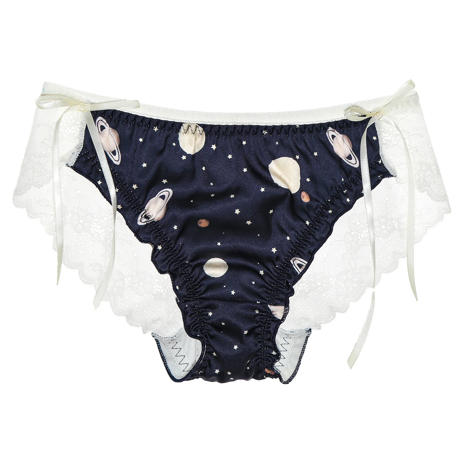 Mens Sissy Crossdress Sexy Bikini Panties Cosplay Briefs Bowknot Adorned Print See-through Lace Back Briefs Underwear Underpants
Mens Sissy Crossdress Sexy Bikini Panties Cosplay Briefs Bowknot Adorned Print See-through Lace Back Briefs Underwear Underpants