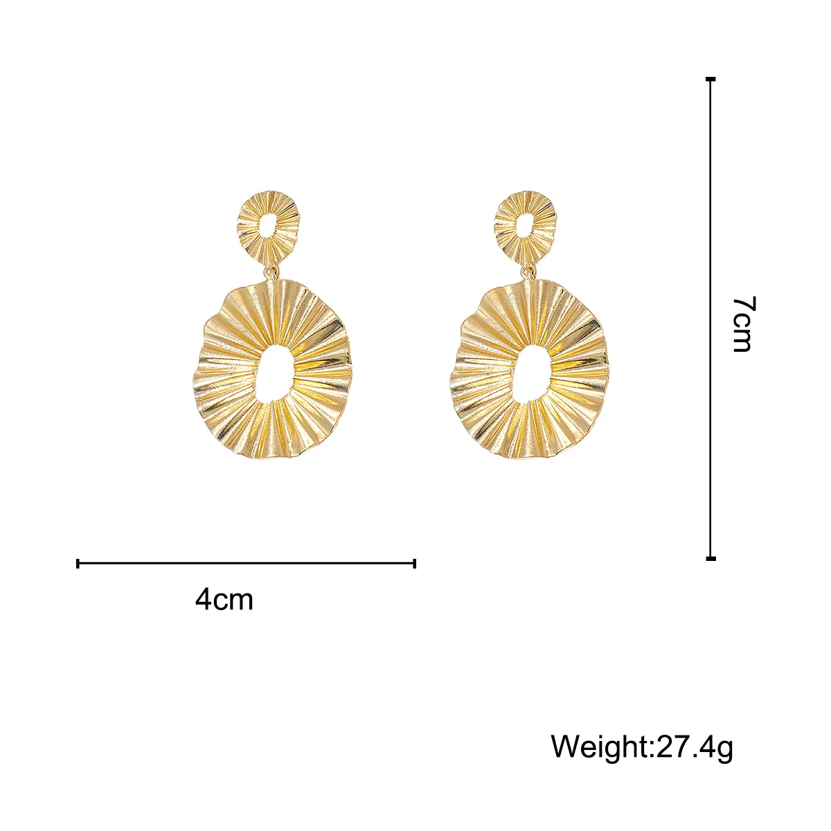 Lifefontier Simple Gold Color Metal Earrings for Women 2020 Fashion Geometric Irregular Round Folds Drop Earrings Gift Jewelry
Lifefontier Simple Gold Color Metal Earrings for Women 2020 Fashion Geometric Irregular Round Folds Drop Earrings Gift Jewelry