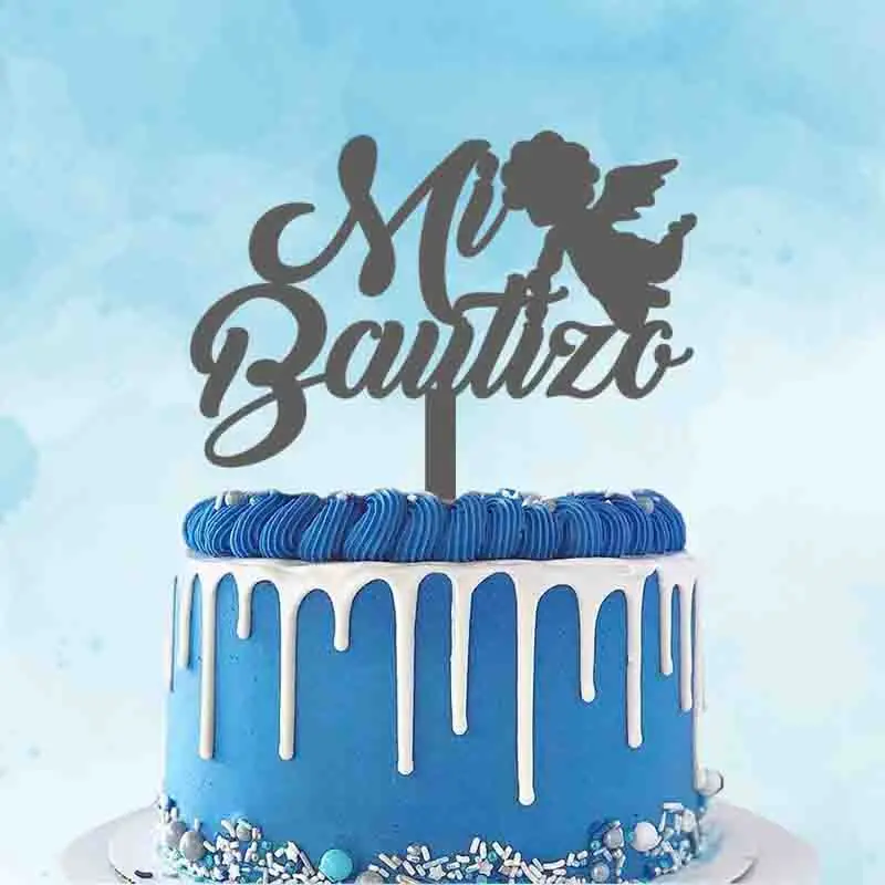 Spanish Mi Bautizo +Angel Cake Topper For Spain Kids Baptism Party Cake Decoration Topper
Spanish Mi Bautizo +Angel Cake Topper For Spain Kids Baptism Party Cake Decoration Topper