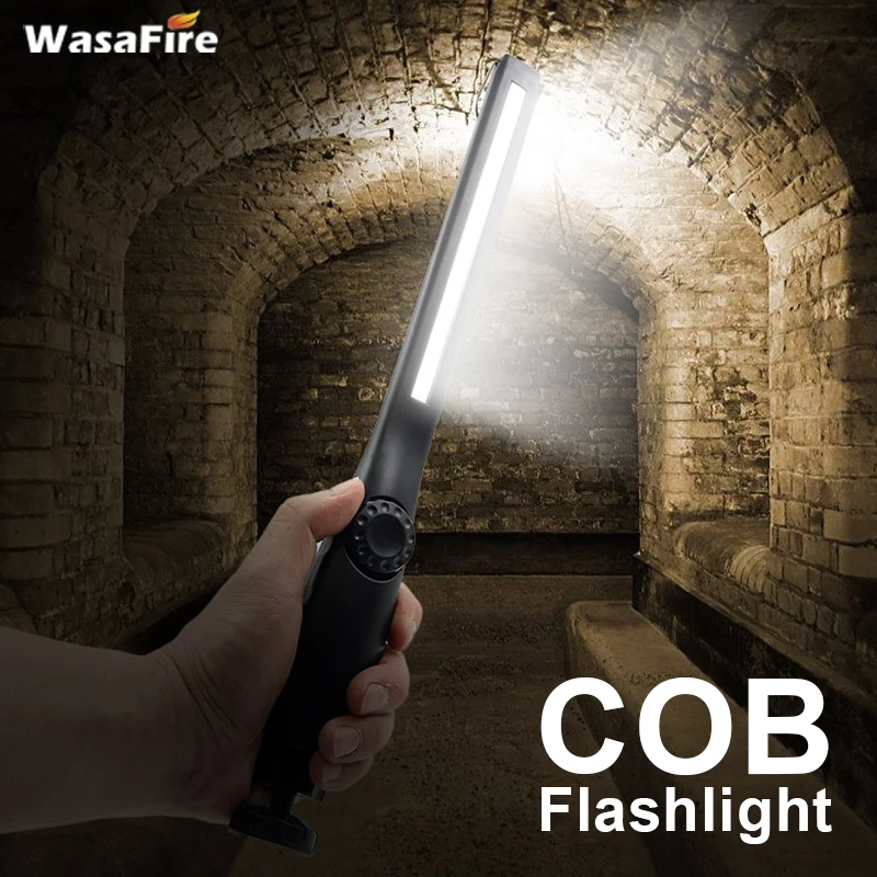 Outdoor Portable Flashlight COB Light 410 Lumen Mechanic Work Slim COB LED Rechargeable Work Light with Magnet
Outdoor Portable Flashlight COB Light 410 Lumen Mechanic Work Slim COB LED Rechargeable Work Light with Magnet
