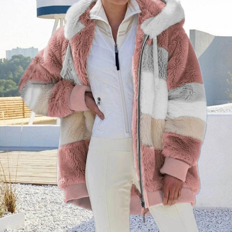 3XL Plus size Coats Women Winter 2021 Fashion Hooded Winter jacket Casual Stitching Plaid Zipper Faux Fur Coat Oversized Outwear
3XL Plus size Coats Women Winter 2021 Fashion Hooded Winter jacket Casual Stitching Plaid Zipper Faux Fur Coat Oversized Outwear