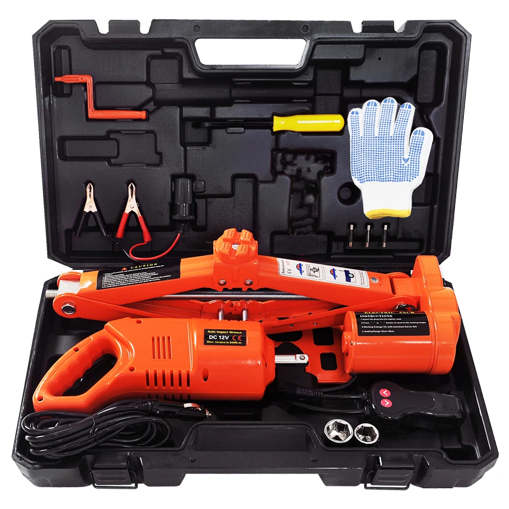 High quality inflator tire cars set auto hydraulic design 5T 45CM scissor jack & Electric wrench suit
High quality inflator tire cars set auto hydraulic design 5T 45CM scissor jack & Electric wrench suit