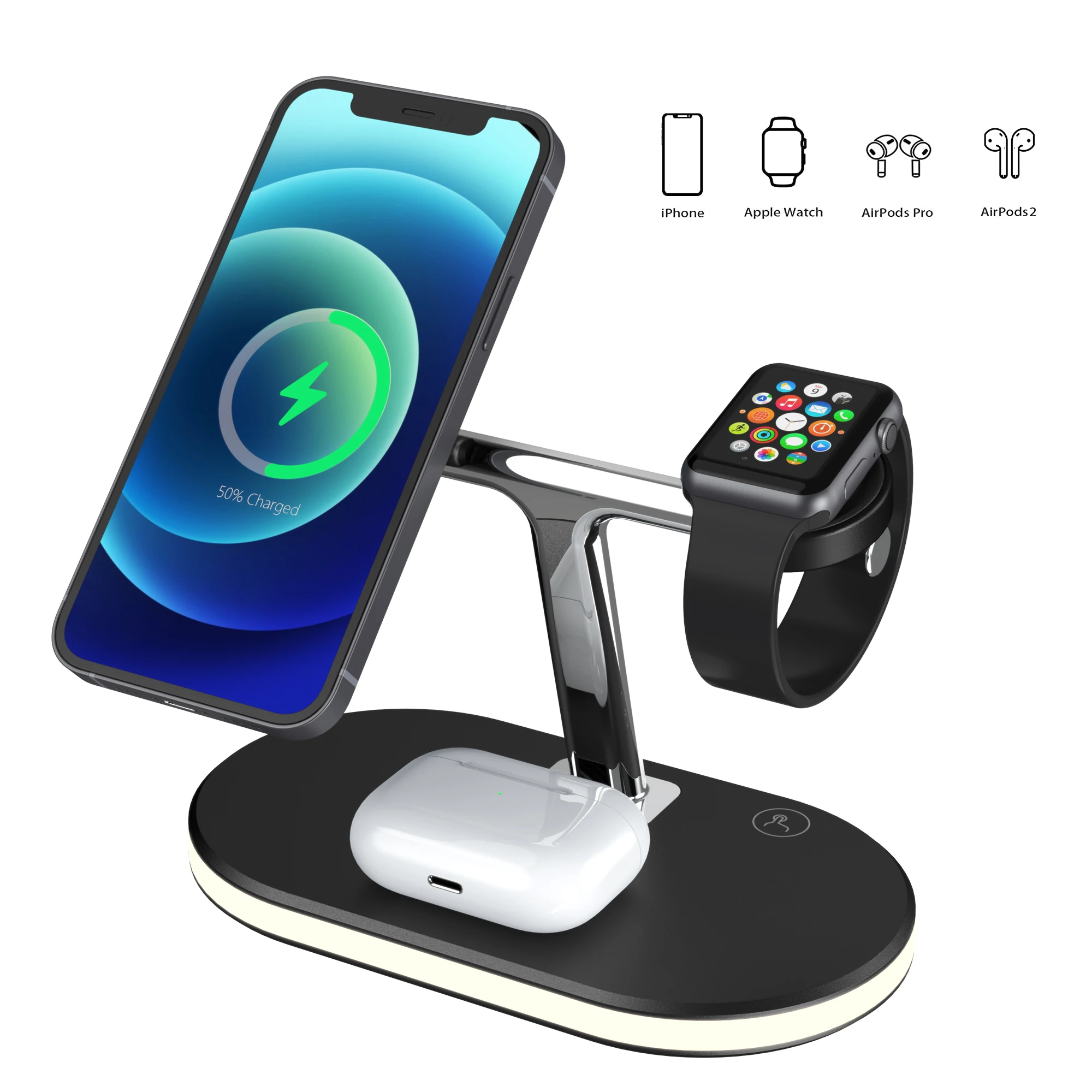 Магнитное Беспроводное зарядное устройство 3 в 1 для IPhone 13Pro 12 11, зарядное устройство ProMax для Apple Watch 7 6 SE Airpods Pro 2, Держатель зарядного устройст...
Магнитное Беспроводное зарядное устройство 3 в 1 для IPhone 13Pro 12 11, зарядное устройство ProMax для Apple Watch 7 6 SE Airpods Pro 2, Держатель зарядного устройст...