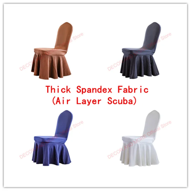 10PCS/LOT Polyester Spandex Dining Chair Covers Hotel Party Wedding Solid Universal Chair Cover Air Layer Scuba Thick Fabric
10PCS/LOT Polyester Spandex Dining Chair Covers Hotel Party Wedding Solid Universal Chair Cover Air Layer Scuba Thick Fabric