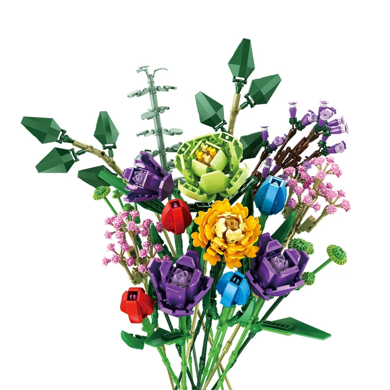 Simulation Building Block Flower Series Bricks Toys DIY Unfading Bouquet Home Decoration Ornaments Set Creativity Model Kit
Simulation Building Block Flower Series Bricks Toys DIY Unfading Bouquet Home Decoration Ornaments Set Creativity Model Kit