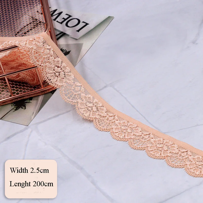 Multicolor Elasticity Lace Ribbon for DIY Baby Doll Dresses Gift Home Decor Fabric 200x2.5cm 
Multicolor Elasticity Lace Ribbon for DIY Baby Doll Dresses Gift Home Decor Fabric 200x2.5cm