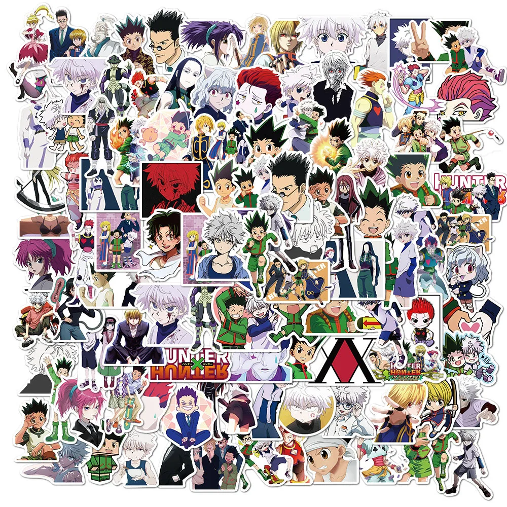 100 шт. в упаковке аниме наклейки HUNTER X водонепроницаемые ПВХ для автомобиля