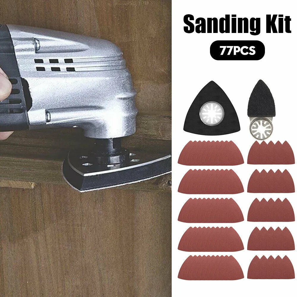 77Pcs/set Sanding Pad Sheets Sandpaper Sand Pads For Oscillating Multi Tool Finger Scrub Pad High Quality
77Pcs/set Sanding Pad Sheets Sandpaper Sand Pads For Oscillating Multi Tool Finger Scrub Pad High Quality