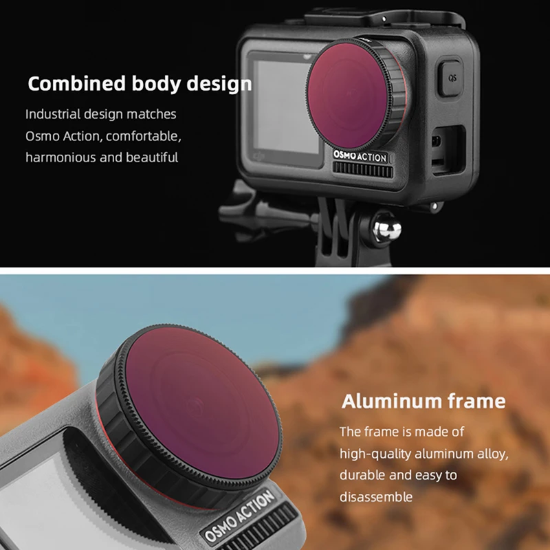 Original PGYTECH DJI Osmo Action Lens Filter Kit UV CPL ND8/16/32/64 ND8/16/32/64-PL Set Professional version For Sports Camera
Original PGYTECH DJI Osmo Action Lens Filter Kit UV CPL ND8/16/32/64 ND8/16/32/64-PL Set Professional version For Sports Camera