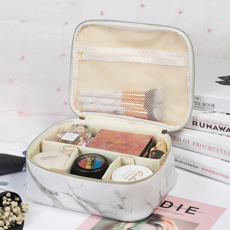 Marble Pattern Make Up Bag Cosmetic Makeup Pouch Portable Waterproof Wash Bag Leather Large Capacity Travel Travel Cosmetic Bag
Marble Pattern Make Up Bag Cosmetic Makeup Pouch Portable Waterproof Wash Bag Leather Large Capacity Travel Travel Cosmetic Bag