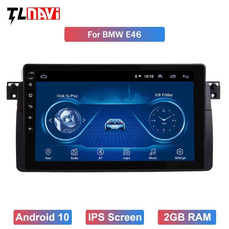 9 дюймов Авто Радио Android 10 автомобильный стерео для 1bmw E46 M3 318/320/325/330/335 GPS навигации