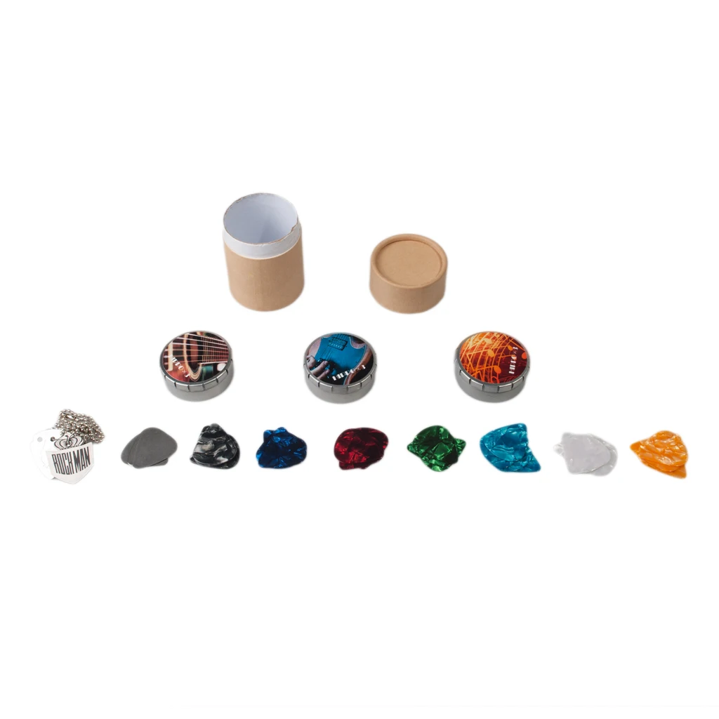 3 Sets of Guitar Picks Including Guitar Pick Necklace Celluloid Picks Stainless Guitar Picks New
3 Sets of Guitar Picks Including Guitar Pick Necklace Celluloid Picks Stainless Guitar Picks New