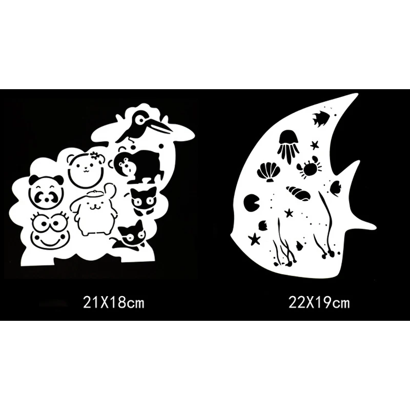 2pc Sheep Fish Type Stencil Painting Template Diy Embossing Craft Accessories Sjablonen For Scrapbooking Office School Supplies
2pc Sheep Fish Type Stencil Painting Template Diy Embossing Craft Accessories Sjablonen For Scrapbooking Office School Supplies