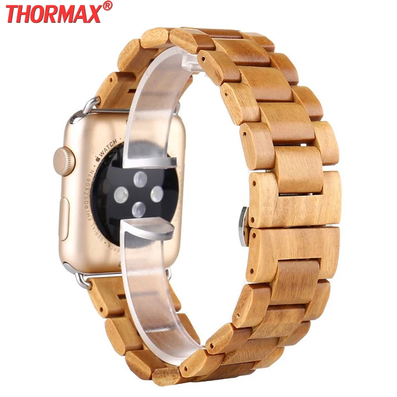 Ремешок деревянный для Apple Watch Band 40 мм 44 38 42 Series 5 4 3 2 1|Ремешки часов| |