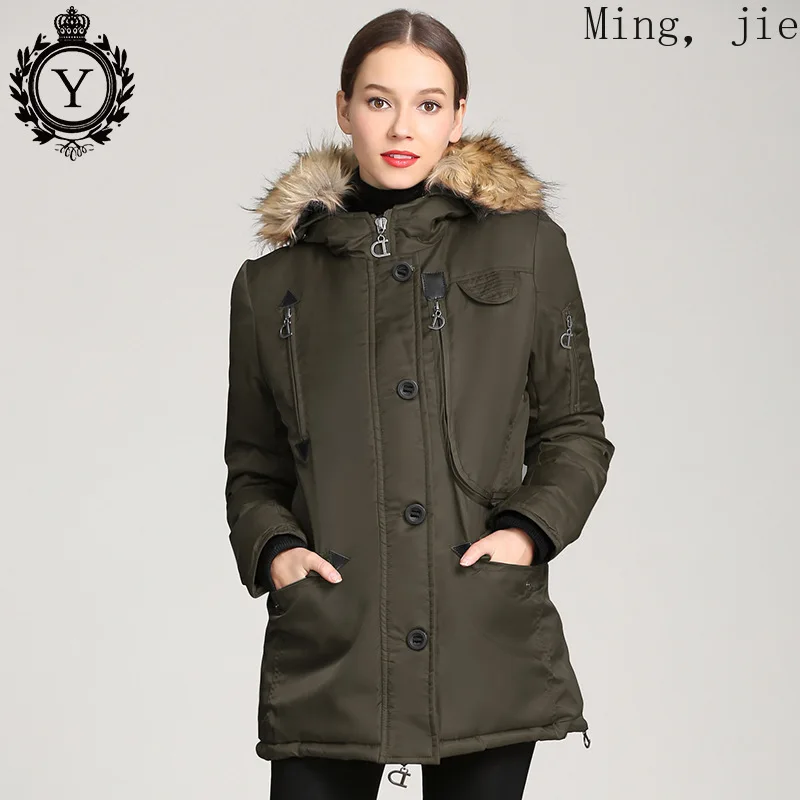 2019 Winter New Ladies Cotton-padded Clothes Mid-length Waist Hooded Big Fur Collar Multi-pocket Thick Warmth Bubble Luxury
2019 Winter New Ladies Cotton-padded Clothes Mid-length Waist Hooded Big Fur Collar Multi-pocket Thick Warmth Bubble Luxury