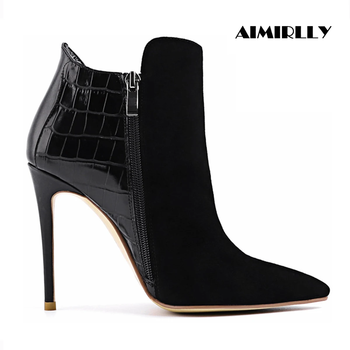 Women's Shoes Ankle Boots Pointed Toe High Heels Booties Patchwork Ladies Autumn Winter Formal Shoes Black zip
Women's Shoes Ankle Boots Pointed Toe High Heels Booties Patchwork Ladies Autumn Winter Formal Shoes Black zip