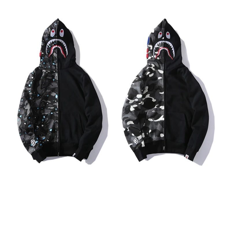 Luminous Stitching Full Zipper Sweatshirts Bape Half Starry Hoodies Naughty Tiger Printing Coat Outdoor Unisex Hip Hop Hooded
Luminous Stitching Full Zipper Sweatshirts Bape Half Starry Hoodies Naughty Tiger Printing Coat Outdoor Unisex Hip Hop Hooded