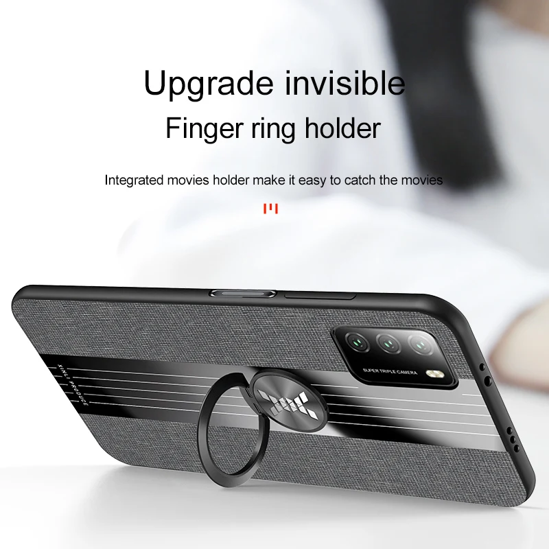 For Xiaomi Redmi 9T Case Fabric Cloth Finger Ring Holder Soft Silicone Back Cover For Redmi Note 9T 6.53 inch Fundas
For Xiaomi Redmi 9T Case Fabric Cloth Finger Ring Holder Soft Silicone Back Cover For Redmi Note 9T 6.53 inch Fundas