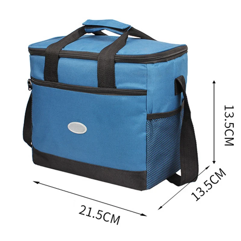 16L Large Lunch Bag Double Zipper Handbag Travel Picnic Portable Insulated Cooler Shoulder Bags Tote Bag Sac Isotherme Lonchera
16L Large Lunch Bag Double Zipper Handbag Travel Picnic Portable Insulated Cooler Shoulder Bags Tote Bag Sac Isotherme Lonchera