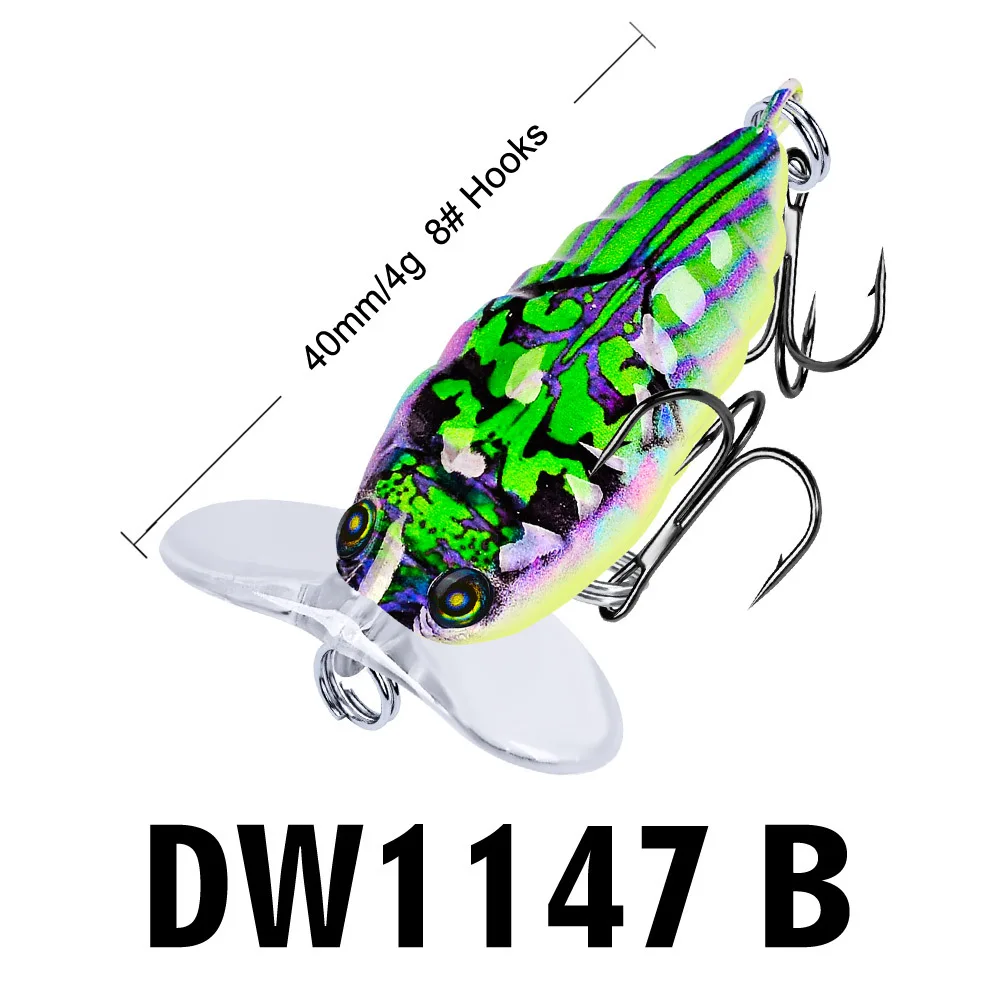 1pcs 4cm mini plastic hard fishing bait insect fake bait 4g wave crawling bionic bait fishing bait
1pcs 4cm mini plastic hard fishing bait insect fake bait 4g wave crawling bionic bait fishing bait