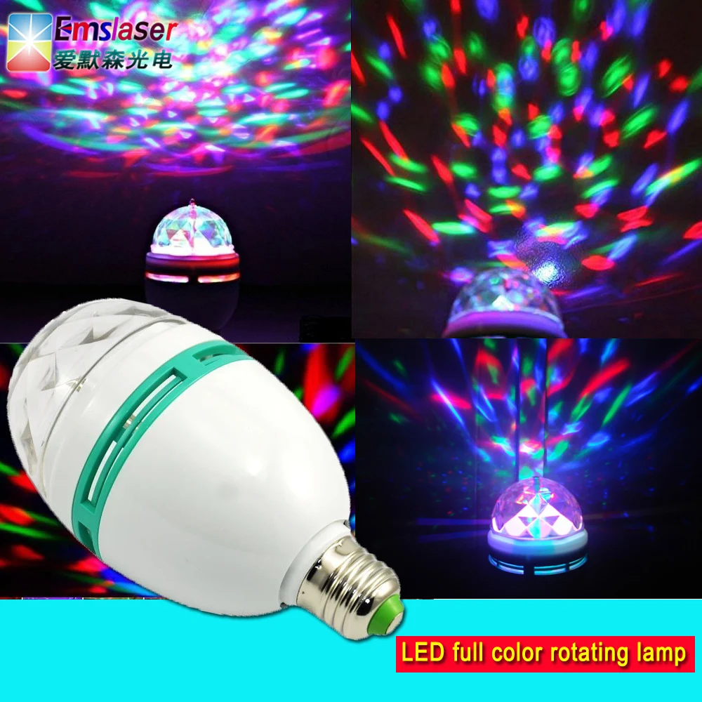 Neon Color Rotary Disco Ball Light Of Sound-control E27 Crystal Magic Lamp 3W Rotating Colorful Projection Lamp DJ KTV Bar Stage
Neon Color Rotary Disco Ball Light Of Sound-control E27 Crystal Magic Lamp 3W Rotating Colorful Projection Lamp DJ KTV Bar Stage