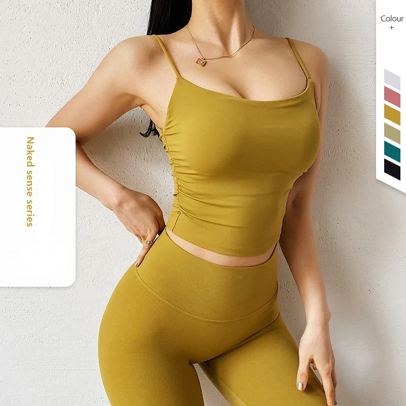 2021 Seamless Women Padded Athletic Yoga Vest Fitness Crop Tops Plain Workout Gym Sports Bra Tank Top Running Brassiere Clothes
2021 Seamless Women Padded Athletic Yoga Vest Fitness Crop Tops Plain Workout Gym Sports Bra Tank Top Running Brassiere Clothes