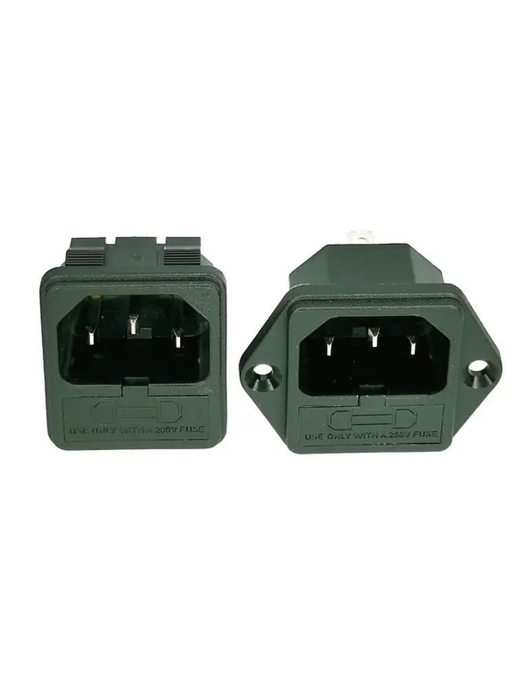 10PCS Taiwan RONG FENG RF-2004 Black IEC 320 C14 male rewirable power connector 3-pin socket 10A /250V IEC60320C14
10PCS Taiwan RONG FENG RF-2004 Black IEC 320 C14 male rewirable power connector 3-pin socket 10A /250V IEC60320C14