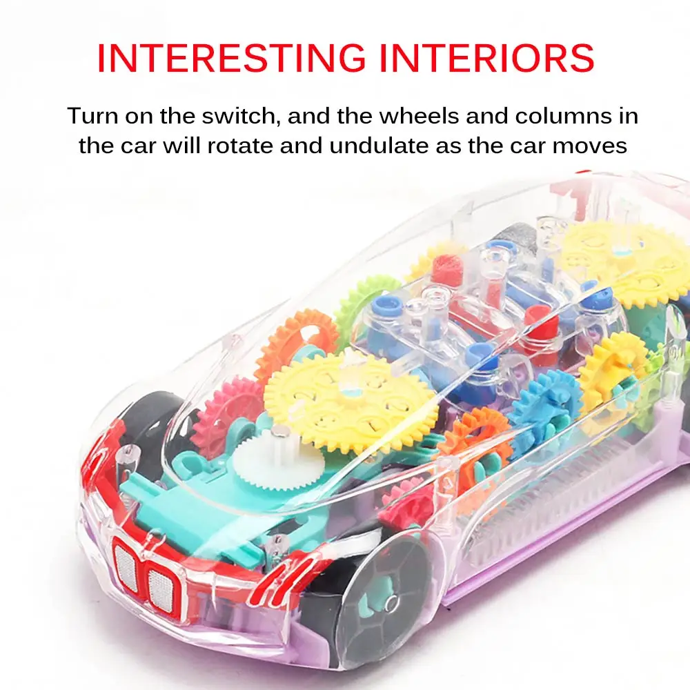 Universal Wheel Transformation Toy Transparent Gear Concept Car Lights Music Toys Kid Gift Simulation Car Model Lights Toys
Universal Wheel Transformation Toy Transparent Gear Concept Car Lights Music Toys Kid Gift Simulation Car Model Lights Toys