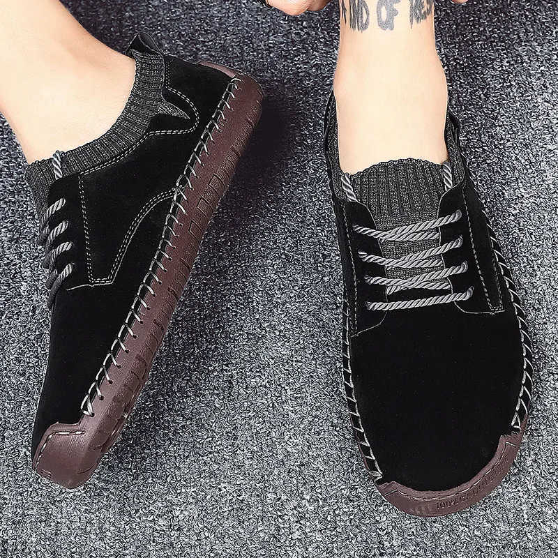 Nine o'clock Street Casual Men Sneakers Outdoor Handmade Vintage Lace-up Man Shoes Autumn Quality Flats Footwear Big Size 38-48
Nine o'clock Street Casual Men Sneakers Outdoor Handmade Vintage Lace-up Man Shoes Autumn Quality Flats Footwear Big Size 38-48