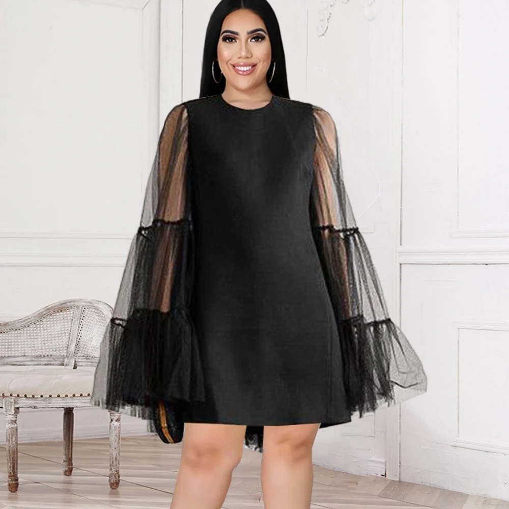 Elegant Dresses O Neck Long Flare Sleeve Sexy Black Mini Dress Office Lady Birthday Evening Party Gowns Free Shipping 2022 New
Elegant Dresses O Neck Long Flare Sleeve Sexy Black Mini Dress Office Lady Birthday Evening Party Gowns Free Shipping 2022 New