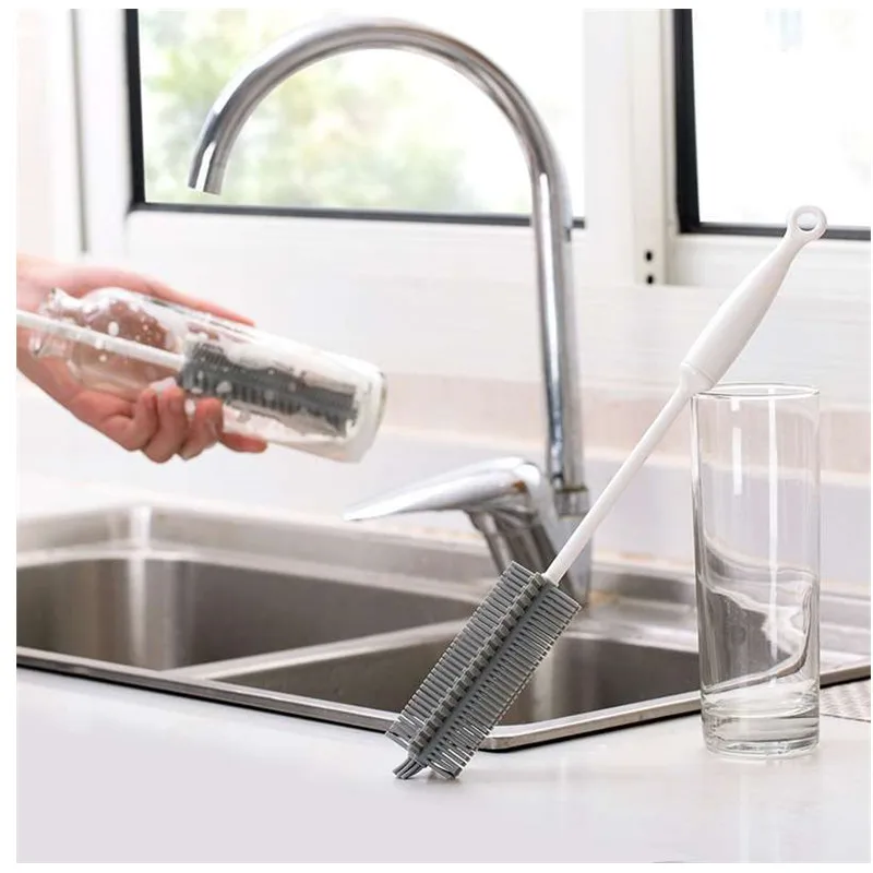 1Pcs Silicone Long Handle Wash Cup Brush Glass Tea Drink Baby Bottle Brushes Convenience Household Kitchen Cleaning Supplies
1Pcs Silicone Long Handle Wash Cup Brush Glass Tea Drink Baby Bottle Brushes Convenience Household Kitchen Cleaning Supplies