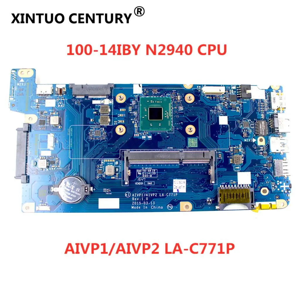 Материнская плата для ноутбука AIVP1/AIVP2 LA-C771P для Lenovo B40-10 100-14IBY ноутбук материнская плата с N2940 процессор протестированы 100% работу
Материнская плата для ноутбука AIVP1/AIVP2 LA-C771P для Lenovo B40-10 100-14IBY ноутбук материнская плата с N2940 процессор протестированы 100% работу