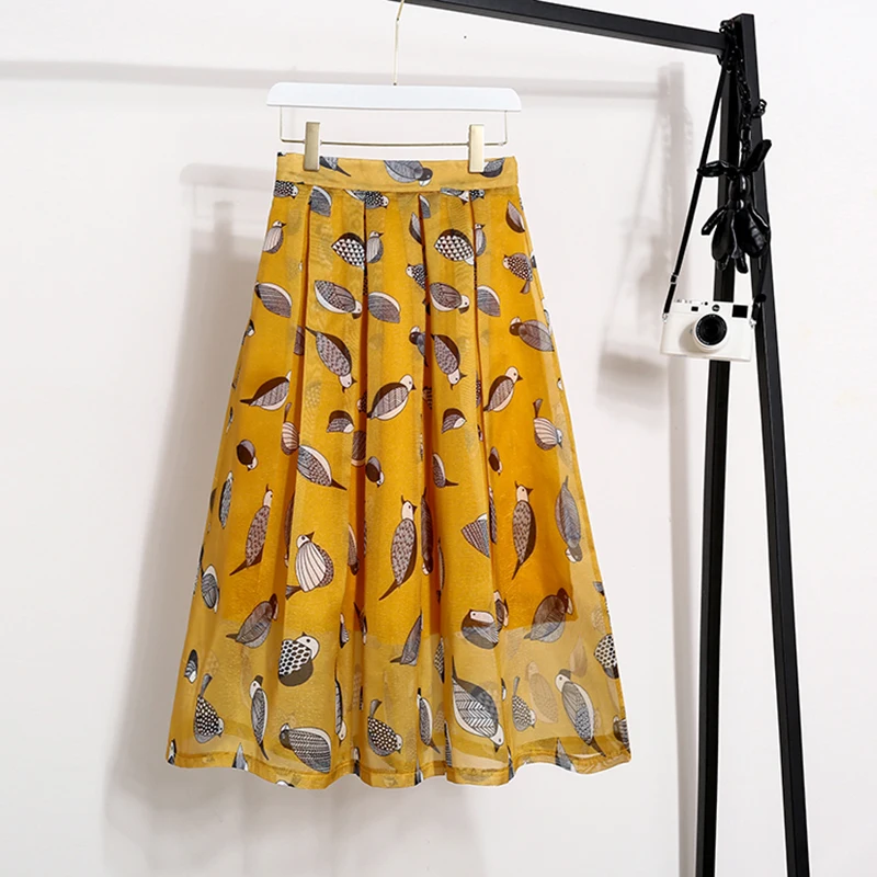 Pink Plaid Print Mesh Skirts Korean Fashion Women's High Waist Elegant Office Ladies A-Line Summer Midi Pleated Skirt 
Pink Plaid Print Mesh Skirts Korean Fashion Women's High Waist Elegant Office Ladies A-Line Summer Midi Pleated Skirt