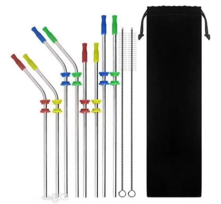 50 Sets Silicone Sleeve Stainless Steel Straws Reusable Replacement Metal Straws With Silicone Tips And Cleaning Brush Wholesale
50 Sets Silicone Sleeve Stainless Steel Straws Reusable Replacement Metal Straws With Silicone Tips And Cleaning Brush Wholesale