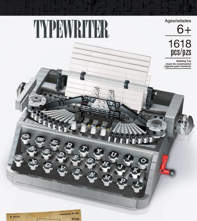 IN STOCK 90011 Creative Ideas Series MOC Retro Typewriter Expert Building Block Bricks Toys Christmas Gifts for Kids Birthday
IN STOCK 90011 Creative Ideas Series MOC Retro Typewriter Expert Building Block Bricks Toys Christmas Gifts for Kids Birthday