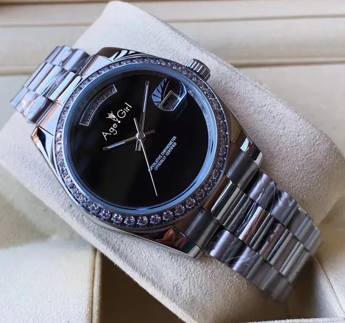 Luxury New Men Daydate Stainless Steel Automatic Mechanical Sapphire Silver Black Grey Green Diamond Bezel Watch 36mm AAA+
Luxury New Men Daydate Stainless Steel Automatic Mechanical Sapphire Silver Black Grey Green Diamond Bezel Watch 36mm AAA+