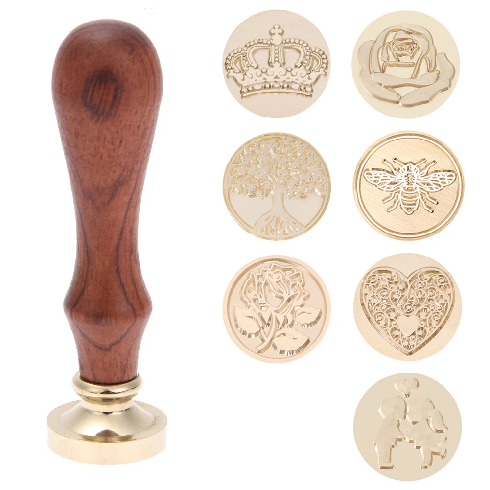 Gold-plated Brass Head Retro Diy Envelope Stamps Rose Crown Tree Ornament Wax Seal Stamp Wedding Invitations Seal Stamp Decor
Gold-plated Brass Head Retro Diy Envelope Stamps Rose Crown Tree Ornament Wax Seal Stamp Wedding Invitations Seal Stamp Decor