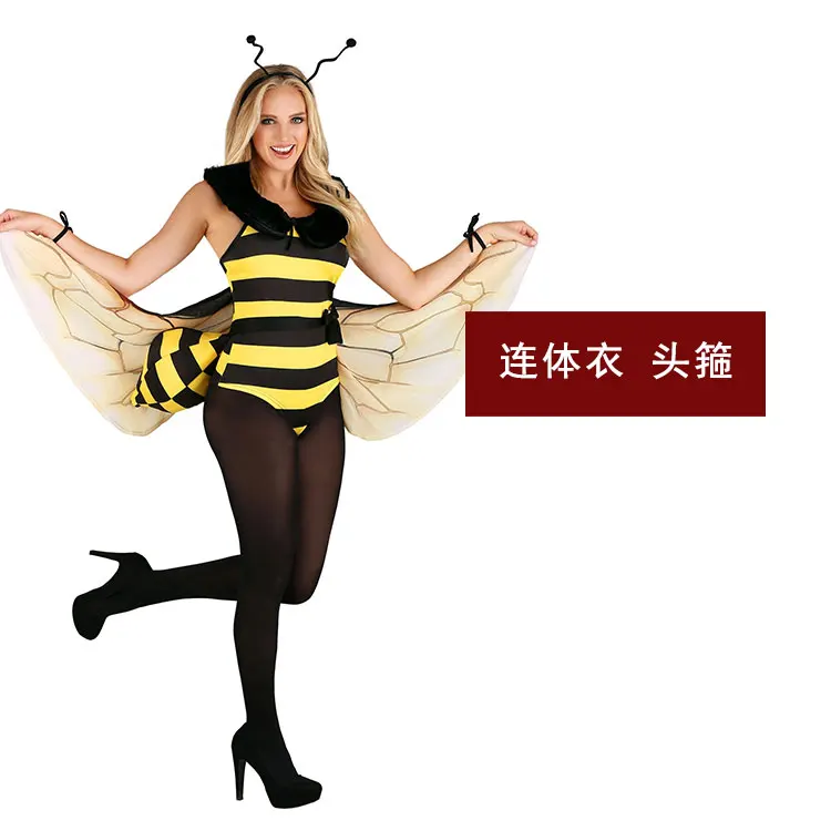 Halloween stage performance performance party party fairy tale drama annual meeting adult animal insect bee costume 
Halloween stage performance performance party party fairy tale drama annual meeting adult animal insect bee costume