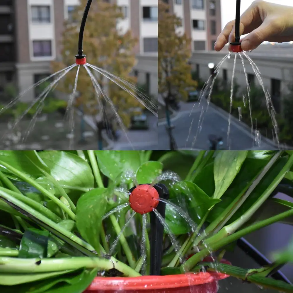 Garden Drip Irrigation Adjustable Kit Mist Spray Cooling System Flower Lawn Greenhouse Watering Sprinkler Agricultural Sprayer
Garden Drip Irrigation Adjustable Kit Mist Spray Cooling System Flower Lawn Greenhouse Watering Sprinkler Agricultural Sprayer