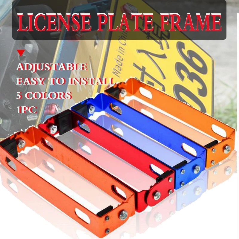 Motorcycle Car License Plate Frame Universal Aluminum Power Racing Auto Adjustable Angle Metal Holder Bracket Accessories 1pc
Motorcycle Car License Plate Frame Universal Aluminum Power Racing Auto Adjustable Angle Metal Holder Bracket Accessories 1pc