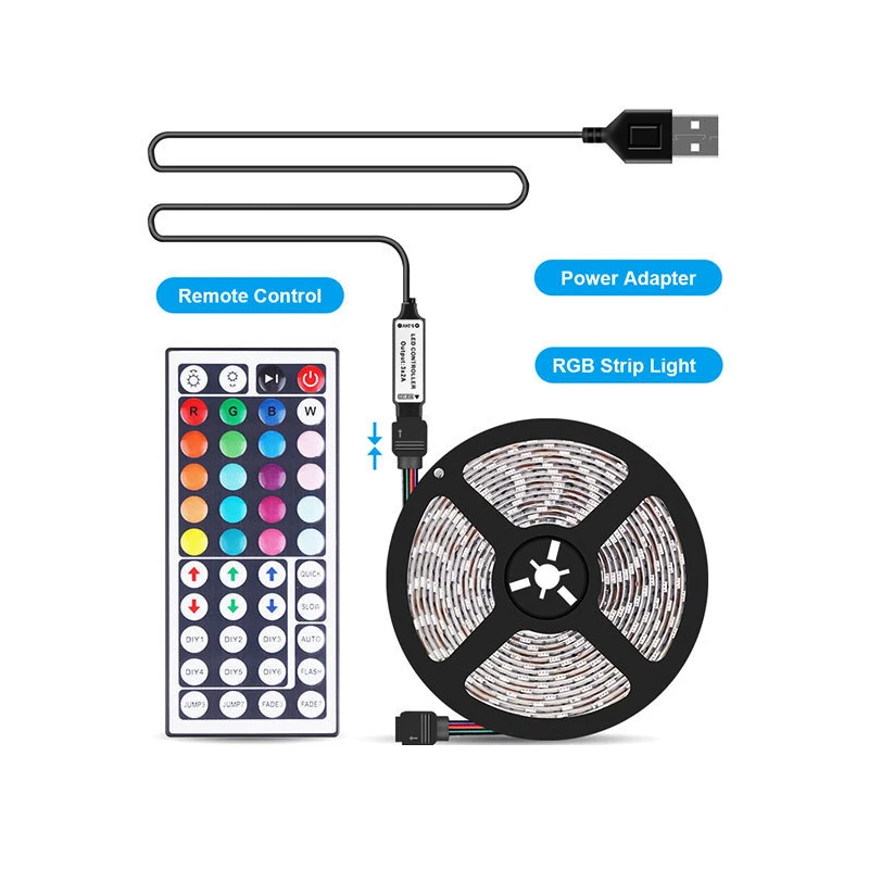 Light Strip TV 44 Button Remote Control Light Strip 5050 USB Waterproof RGB Light Strip TV Backlight TV Light Strip Light Bar 
Light Strip TV 44 Button Remote Control Light Strip 5050 USB Waterproof RGB Light Strip TV Backlight TV Light Strip Light Bar