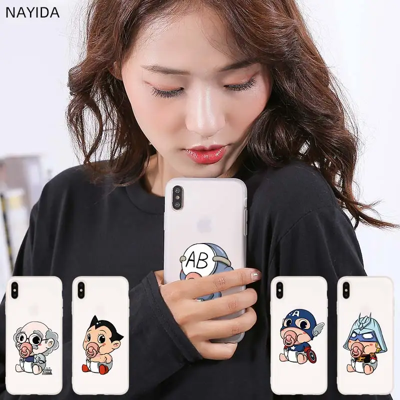 Мягкий силиконовый чехол для iPhone 12 Mini 11 Pro XS Max XR X 8 7 6 Plus 5S SE S с мультяшным