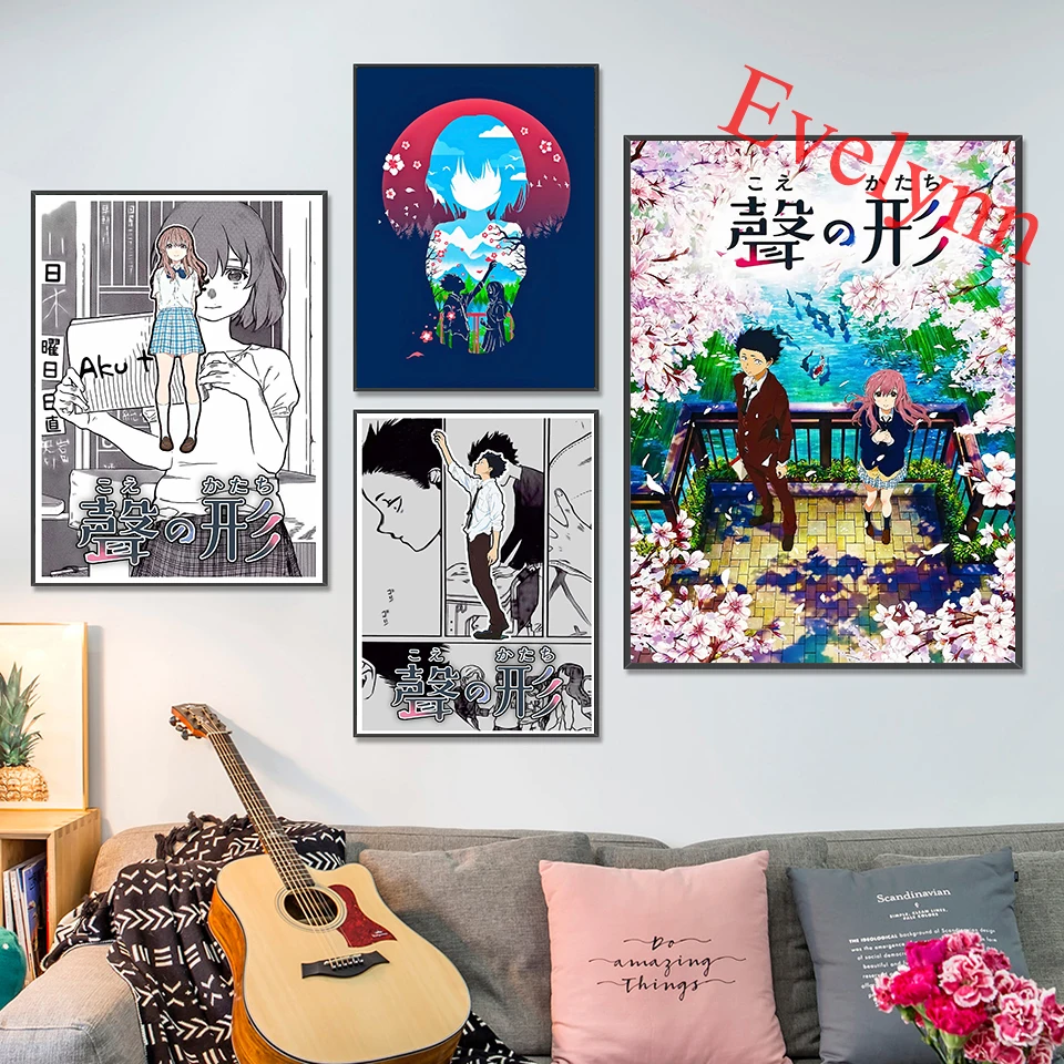 Japanese Anime A Silent Voice Canvas Poster And Prints Wall Art Picture Home bedroom Decor Pictures Modern Living Room Cuadros
Japanese Anime A Silent Voice Canvas Poster And Prints Wall Art Picture Home bedroom Decor Pictures Modern Living Room Cuadros