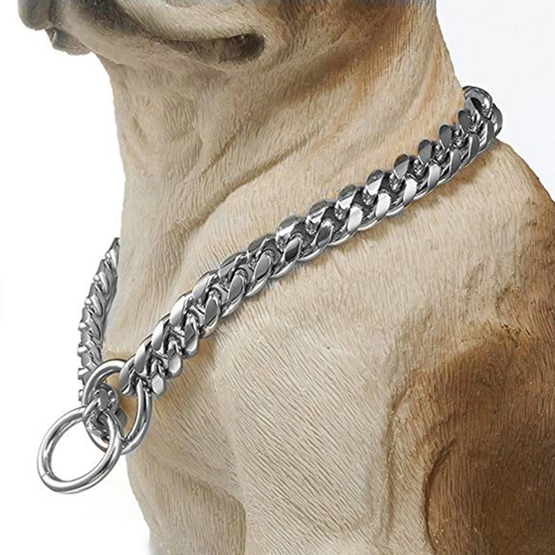 12MMHeavy Safety Pet Dog Chain Silver Color Stainless Steel Curb Cuban Dog Chain Pet Collar Choker Training Show Collar Necklace
12MMHeavy Safety Pet Dog Chain Silver Color Stainless Steel Curb Cuban Dog Chain Pet Collar Choker Training Show Collar Necklace