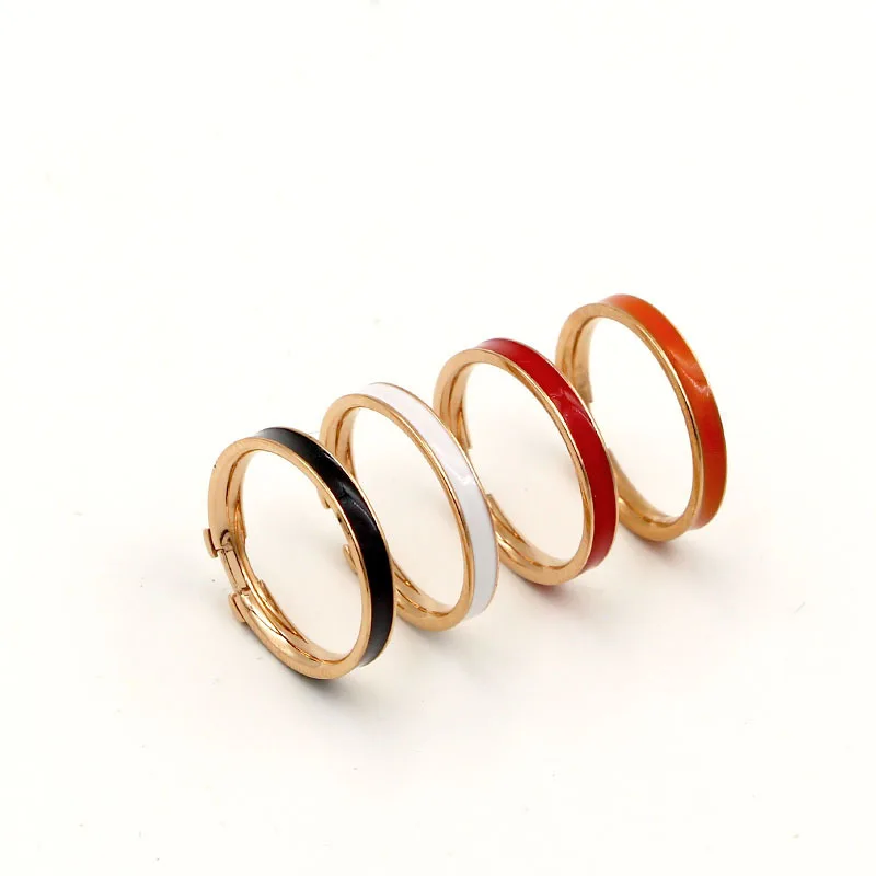 Luxury High Quality Titanium Steel 14k Rose Gold Enamel Rings for Women Jewelry Wedding Party Gift Ins Hot
Luxury High Quality Titanium Steel 14k Rose Gold Enamel Rings for Women Jewelry Wedding Party Gift Ins Hot