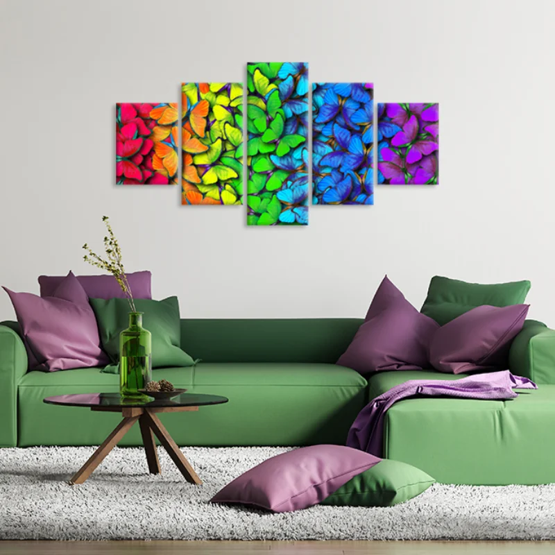 Canvas Painting Animal Wall Art Rainbow Color Butterflies Posters and Prints Wall Pictures for Living Room Decoration Home Decor
Canvas Painting Animal Wall Art Rainbow Color Butterflies Posters and Prints Wall Pictures for Living Room Decoration Home Decor